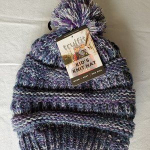 Tru fit Kids Knit Hat with Pom Pom